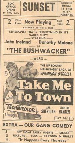 Sunset Drive-In Theatre - July 31St 1953 From Jim Twinning (newer photo)